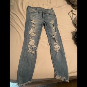 American eagle ripped jeans size 2R